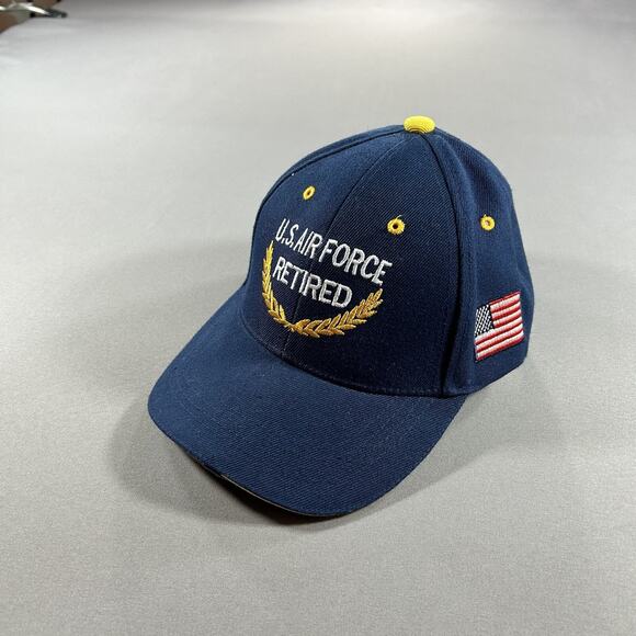 Blue Deluxe Classic RETIRED USAF US Air Force WINGS CAP HAT - Picture 1 of 3